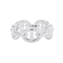 将图像加载到图库查看器中，HERMES Chaine d'Ancre Anchene Ring Size PM/51/#11 SV925
