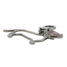 Load image into Gallery viewer, GUCCI Interlocking G Dog Key Chain Black/Red817294 Metal
