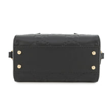 将图像加载到图库查看器中，GUCCI GG Super Mini 2WAY Handbag Black790130 Leather
