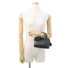 将图像加载到图库查看器中，GUCCI GG Super Mini 2WAY Handbag Black790130 Leather
