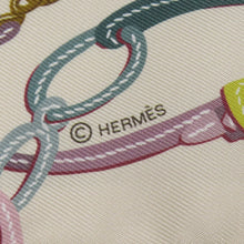 Load image into Gallery viewer, HERMES Twilly Brides de Gala Applique Pique Claim/Orange/Jaune Silk100%
