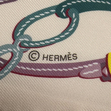 将图像加载到图库查看器中，HERMES Twilly Brides de Gala Applique Pique Cream/Orange/Jaune Silk100%
