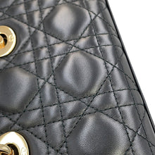 将图像加载到图库查看器中，Dior Lady D-Joy Cannage 3-way Bag BlackS0910ONGE Lambskin Size micro
