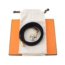 Load image into Gallery viewer, HERMES Evelyne Long Etoupe/Blue Indigo Taurillon Clemence Size TPM
