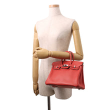 将图像加载到图库查看器中，HERMES Birkin Rouge Coeur Swift Leather Size 25
