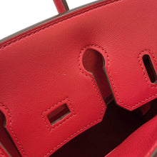 将图像加载到图库查看器中，HERMES Birkin Rouge Coeur Swift Leather Size 25
