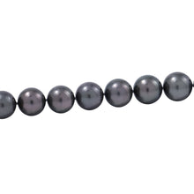 Load image into Gallery viewer, TASAKI Black Pearl Gradation Necklace and Earring Set 18K White Gold
