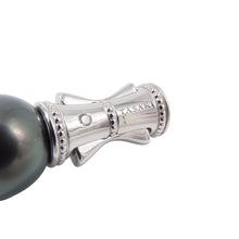 Load image into Gallery viewer, TASAKI Black Pearl Gradation Necklace and Earring Set 18K White Gold
