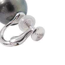 Load image into Gallery viewer, TASAKI Black Pearl Gradation Necklace and Earring Set 18K White Gold

