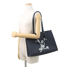 将图像加载到图库查看器中，LOUIS VUITTON Onthego MM NavyM24834 Grained Calf Leather Sailor's Knot Nautical Size MM
