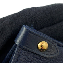 将图像加载到图库查看器中，LOUIS VUITTON Onthego MM NavyM24834 Grained Calf Leather Sailor's Knot Nautical Size MM
