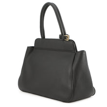 将图像加载到图库查看器中，PRADA Handbag Black1BG533 Soft Grain Leather Size Medium
