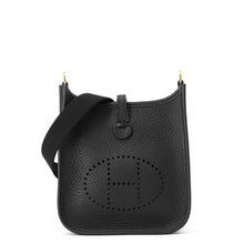 Load image into Gallery viewer, HERMES Evelyne Amazon Black Taurillon Clemence Size TPM
