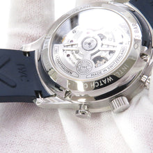 将图像加载到图库查看器中，IWC Portugieser Chronograph W41mm Stainless Steel Rubber White DialIW371620
