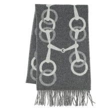 Load image into Gallery viewer, HERMES Scarf Anymall Flannel/Gris・Cine ClairH394809T 01 Cashmere100%
