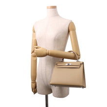 将图像加载到图库查看器中，HERMES Kelly Sellier Poussiere Epsom Size 25
