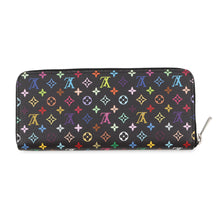 将图像加载到图库查看器中，LOUIS VUITTON LV × TM Portefeuille Clemence Noir/MulticolorM13408 Monogram・Canvas
