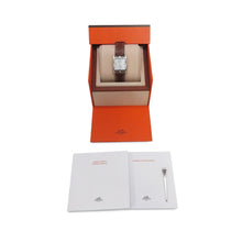 将图像加载到图库查看器中，HERMES Cape Cod GM W29mm × H41mm Stainless Steel Leather White Shell DialCC3.710
