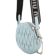 将图像加载到图库查看器中，MIUMIU Materassee 2WAY Shoulder Bag Light Blue5BH191 Leather

