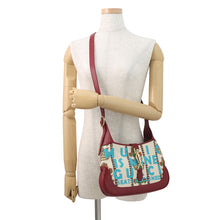 将图像加载到图库查看器中，GUCCI Centennial Jackie 1961 Hobo Bag Ivory/Red636706 Canvas Leather Size Small
