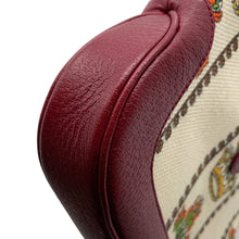 Load image into Gallery viewer, GUCCI Centennial Jackie 1961 Hobo Bag Ivory/Red636706 Canvas Leather Size Small
