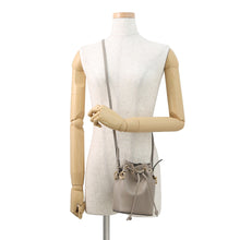 将图像加载到图库查看器中，FENDI Montresor 2WAY Shoulder Bag Beige8BS010 Leather Size Mini
