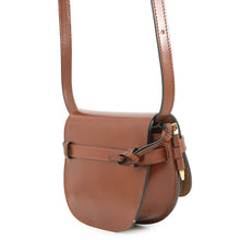 Load image into Gallery viewer, LOEWE Heart Motif Gate Dual Shoulder Bag Brown/White Leather Size Mini
