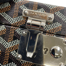 将图像加载到图库查看器中，GOYARD Joux Watch Trunk for 6 Watches BlackJOUXMMT06TY01CL01P PVC Leather
