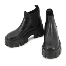 Load image into Gallery viewer, PRADA Monolith Side Gore Boots Black1T725L Leather Rubber Size 35H
