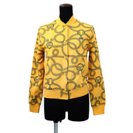 HERMES Parfroy Remix Teddy Blouson Size 34 Jaune・Mimosa Cotton100%
