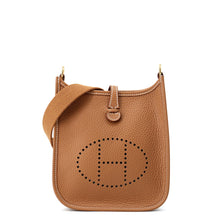 Load image into Gallery viewer, HERMES Evelyne Long Gold Taurillon Clemence Size TPM
