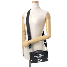 将图像加载到图库查看器中，FENDI Baguette Soft Trunk in collaboration with Marc Jacobs Black7VA565 Leather
