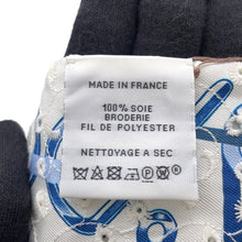 Load image into Gallery viewer, HERMES Twilly Do Re Boucles Broderie Anglaise Spring/Summer 2023 Blue/Blanc/Marine Silk100%
