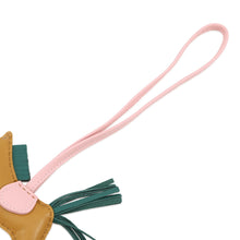Load image into Gallery viewer, HERMES Rodeo Bag Charm Sesame / Rose Sakura / Malachite Lambskin Size PM
