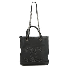 Load image into Gallery viewer, CHANEL CC Logo Cava 2-Way Tote Bag BlackAS0448 Leather
