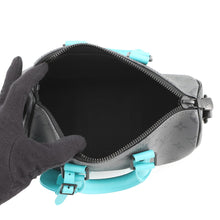 Load image into Gallery viewer, LOUIS VUITTON Keepall Bandouliere Turquoise/NoirM11645 Monogram Eclipse Reverse Size 25
