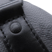 将图像加载到图库查看器中，LOUIS VUITTON Keepall Bandouliere Turquoise/NoirM11645 Monogram Eclipse Reverse Size 25
