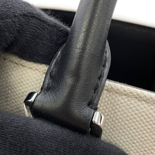 Load image into Gallery viewer, DOLCE&amp;GABBANA DG Logo 2-Way Tote Bag Ivory/BlackBM2012AY9968S469 Canvas Leather
