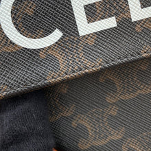 Load image into Gallery viewer, CELINE Logo Triomphe Triangle Shoulder Bag Tan195902 PVC Leather Size Mini
