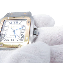 Load image into Gallery viewer, CARTIER Santos Galve XL H45.54mm×W34.87mm Stainless Steel K18YG White DialW20099C4
