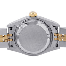 将图像加载到图库查看器中，ROLEX Datejust W26mm Stainless Steel K18YG Champagne Dial79173
