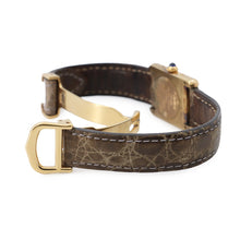 将图像加载到图库查看器中，CARTIER Must Tank SM Vermeil H28mmxW20.5mm SV925 Gold Plated Ivory DialW1008354
