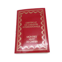 将图像加载到图库查看器中，CARTIER Must Tank SM Vermeil H28mmxW20.5mm SV925 Gold Plated Ivory DialW1008354
