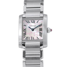 将图像加载到图库查看器中，CARTIER Tank Française SM Happy Birthday 2006 Christmas Limited Edition W20.3mm×H25.3mm Stainless Steel Silver DialW51031Q3
