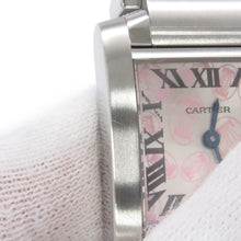 将图像加载到图库查看器中，CARTIER Tank Française SM Happy Birthday 2006 Christmas Limited Edition W20.3mm×H25.3mm Stainless Steel Silver DialW51031Q3
