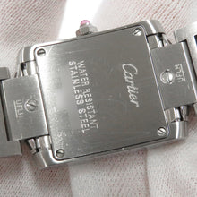 将图像加载到图库查看器中，CARTIER Tank Française SM Happy Birthday 2006 Christmas Limited Edition W20.3mm×H25.3mm Stainless Steel Silver DialW51031Q3
