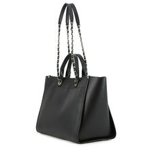 Load image into Gallery viewer, CHANEL Deauville Studded 2WAY Chain Tote BlackA57069 Caviar Leather
