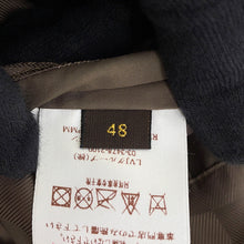Load image into Gallery viewer, LOUIS VUITTON Quilted Damier Jacket Size 48 Khaki Polyester100% Calf Leather
