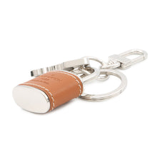 将图像加载到图库查看器中，LOUIS VUITTON Travel Padlock Key Ring BrownM67928 Metal Leather
