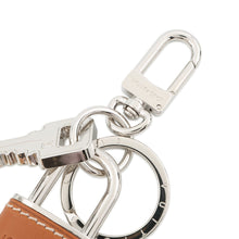 Load image into Gallery viewer, LOUIS VUITTON Travel Padlock Key Ring BrownM67928 Metal Leather
